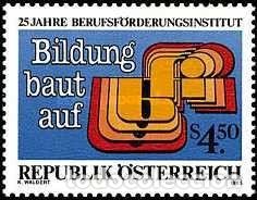 Sellos: AUSTRIA 1985 - 25 ANIVERSARIO DEL INSTITUTO DE PERFECCIONAMIENTO PROFESIONAL - YVERT Nº 1633**